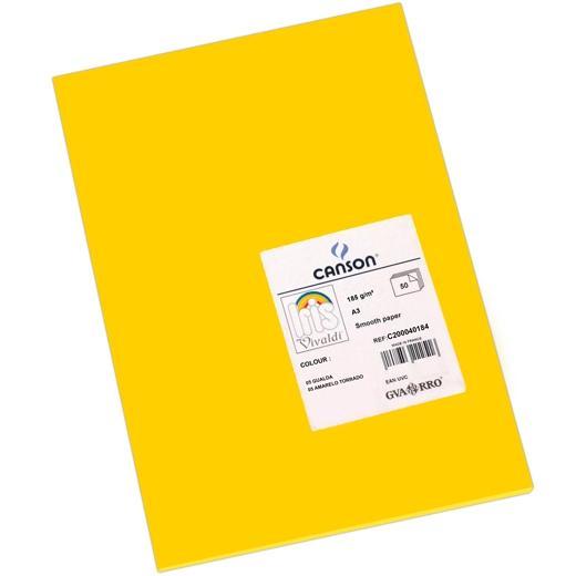 Iris Cartulina 297x420 mm 185 gr Gualda - 50 unidades