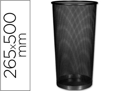 Q-connect kf00829 Paraguero metálico Rejilla Negro Ø26,5x50 cm