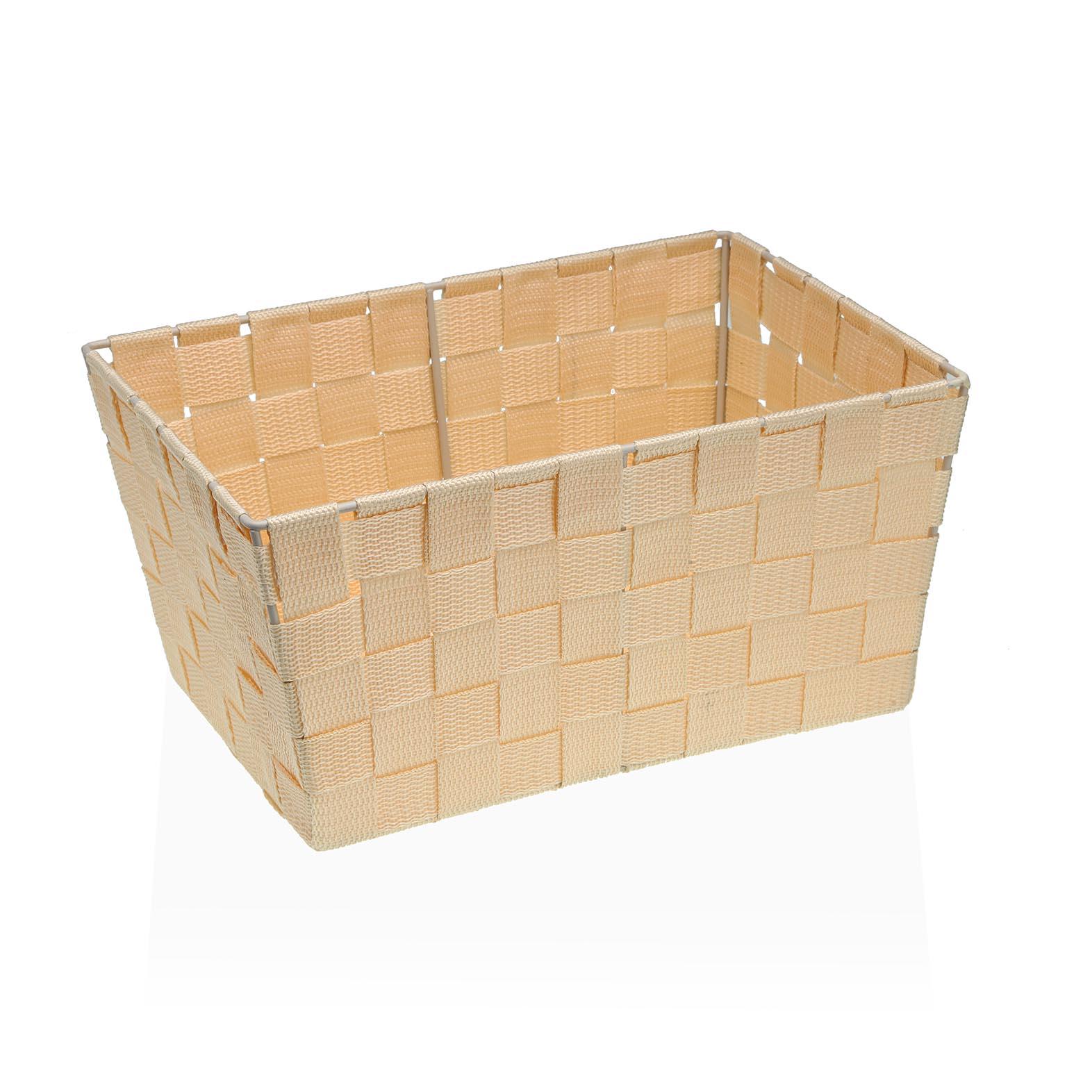 Cesta Multiusos Versa 20 x 15 x 30 cm Beige
