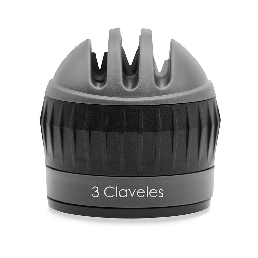 3 Claveles Afilador de Cuchillos 3 Pasos con Ventosa - Diamante, Carburo y Cerámica