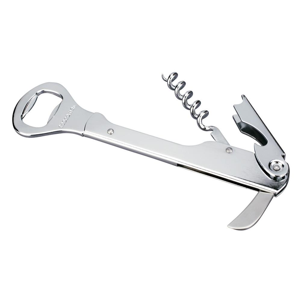 Tescoma Presto Sacacorchos Camarero con Cuchilla para Quitar Cánula, Ideal para Descorchar y Descapsular