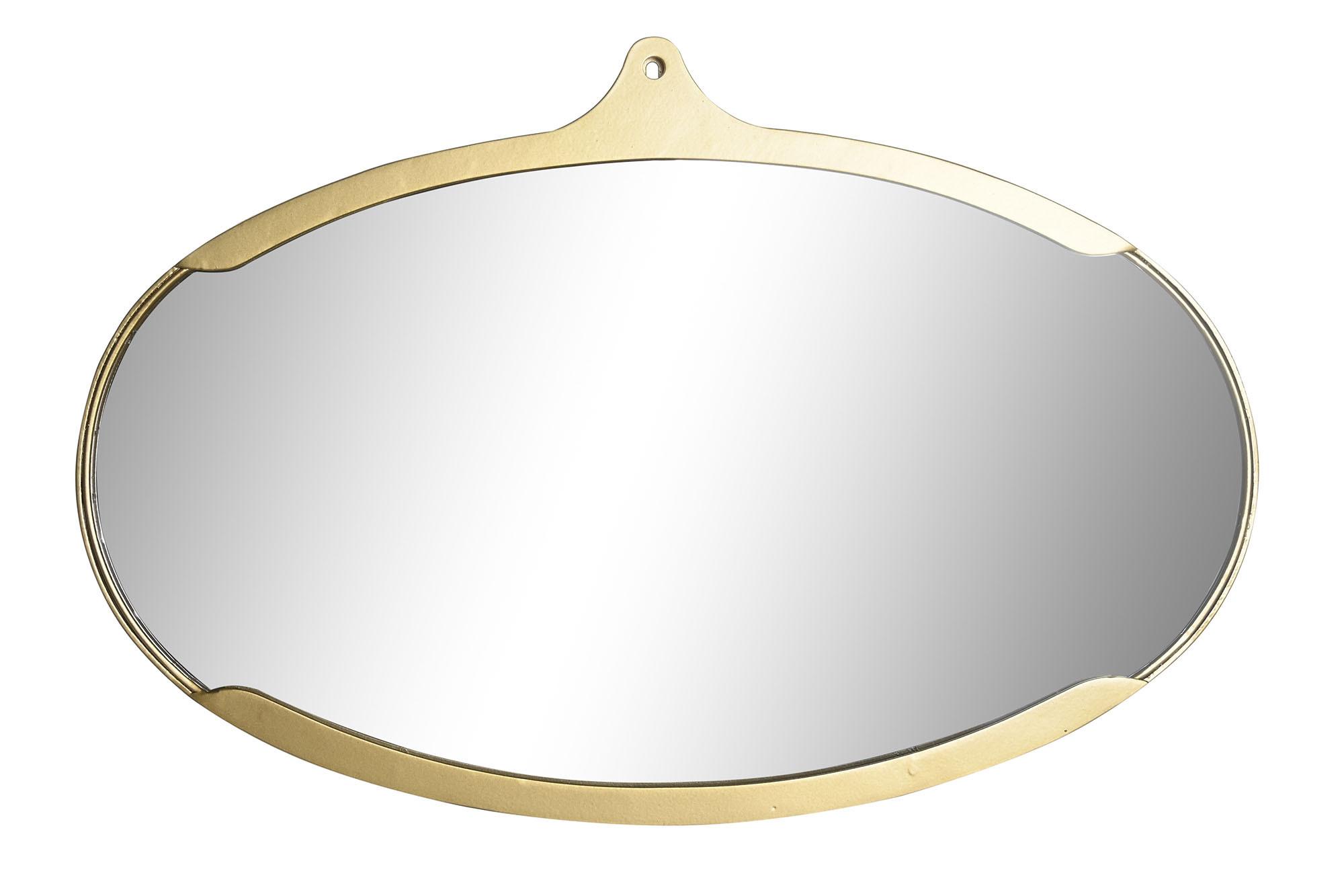 DKD Home Decor Set de 4 Espejos Modernos Dorados 43x29x2 cm